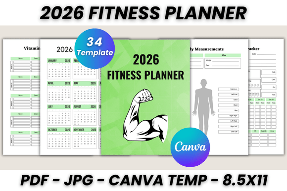 2026 Fitness Planner Canva Template: Your Design Blueprint for a Healthier Year