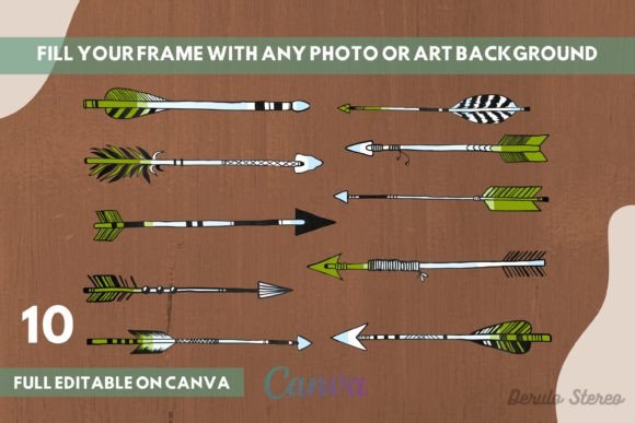 Boho Arrow Canva Frame Collection: A Designer's Guide to Easy Customization