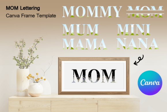 Canva Frame Template MOM Lettering Frame: Creative Use