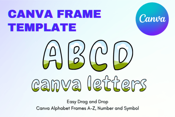 Canva Letters Frame Alphabet TemplateC11: Your Go-To Editable Design Asset