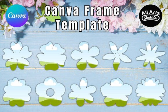 Elevate Your Brand with Flowers Canva Frame Templates