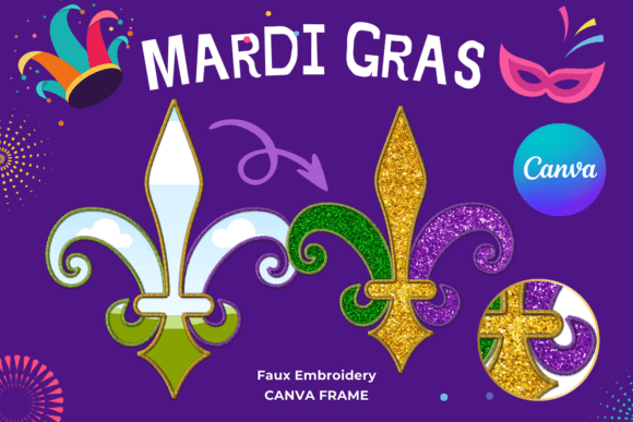 Fleur De Lis Canva Frame Template Stitch: Elevate Your Digital Projects