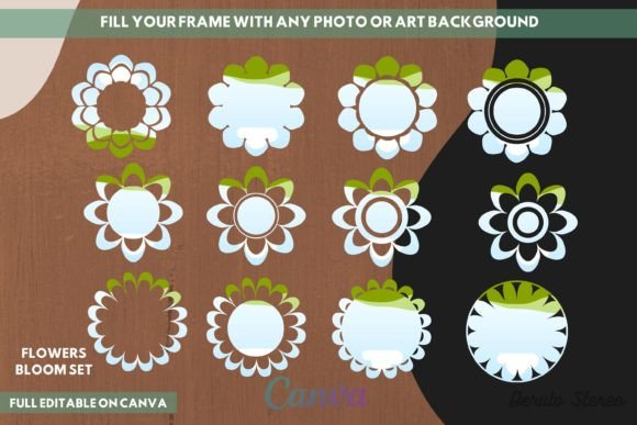 Flowers Paper Collection Canva Frame: Your Design Shortcut
