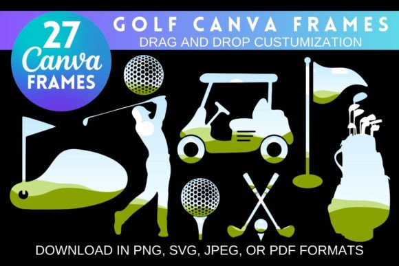 Golf Customizable Canva Frames: A Creative Asset for Every Project