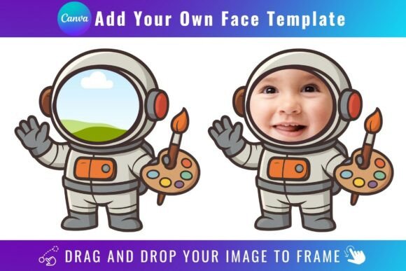 Launch Your Creativity: The Astronaut Add Your Own Face Template