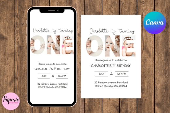 One Photo Birthday Invitation: Simple, Stunning DIY