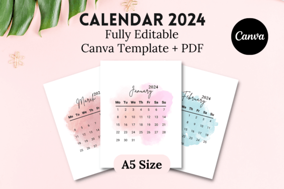 Staying Organized in 2024 with an Editable Canva Calendar