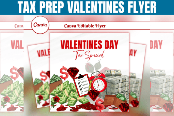 Tax Prep Valentines Flyer: Win Clients This Season