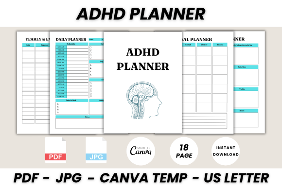 The ADHD Planner Canva Template: Structure for Creative Minds