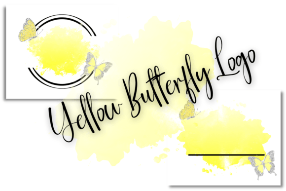Yellow Butterfly Logo Canva Template: Your Quick Brand Starter